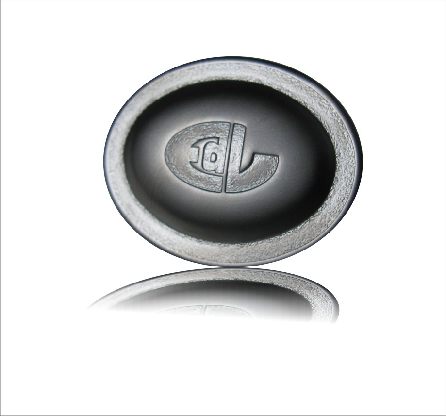 Metal Chrome Badge In Silver